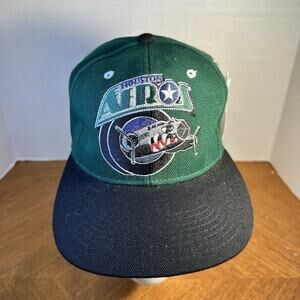 Rare Vintage 1990's Houston Aeros IHL Fitted Hat Size 6 7/8 New NWT Deadstock